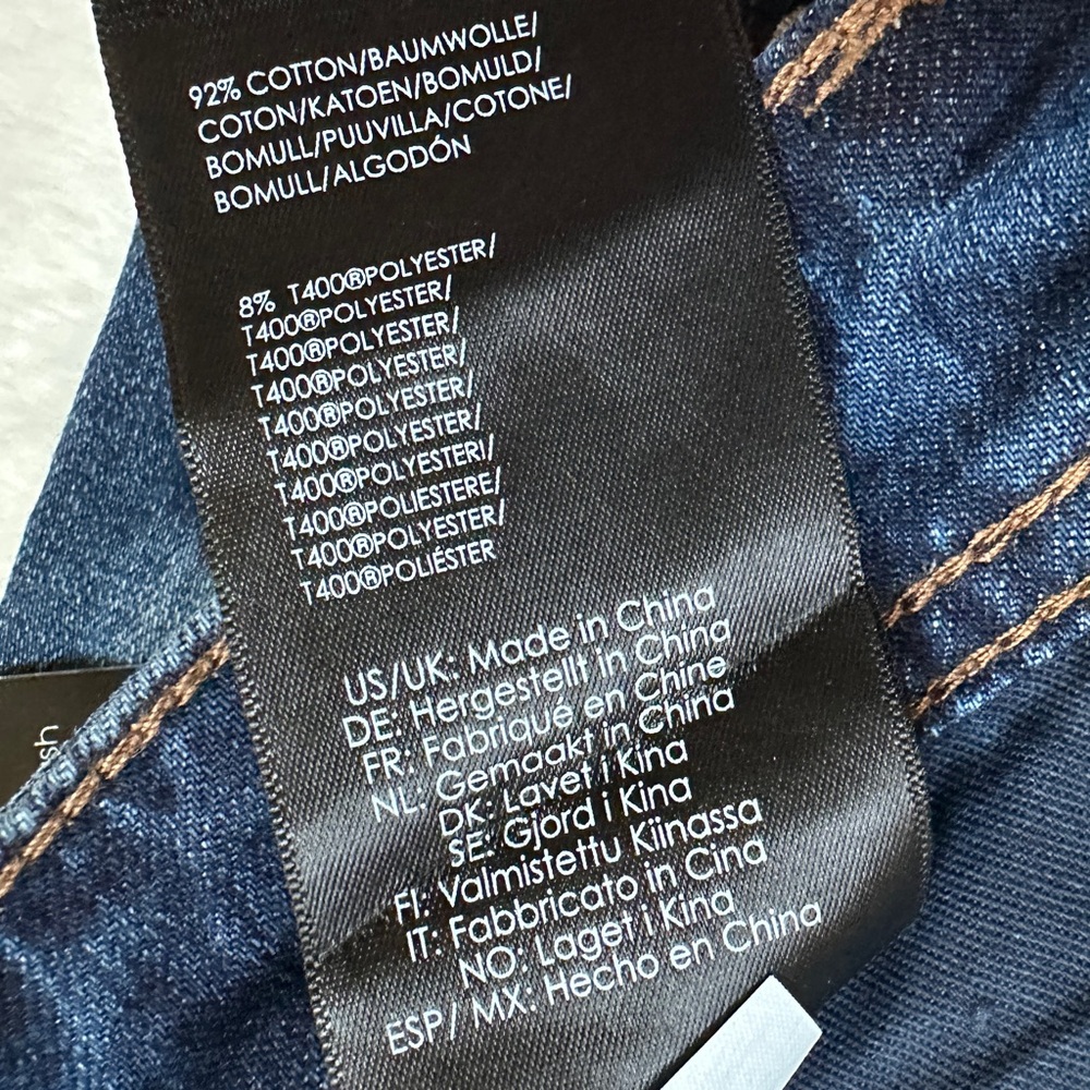 Liverpool Men’s Relaxed Straight Fit Jeans Size 33x30 Dark Blue NWT - Picture 9 of 9